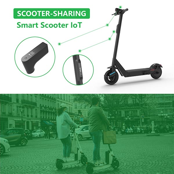 Omni IoT Device for Electric Scooter Rental and Sharing Scooters