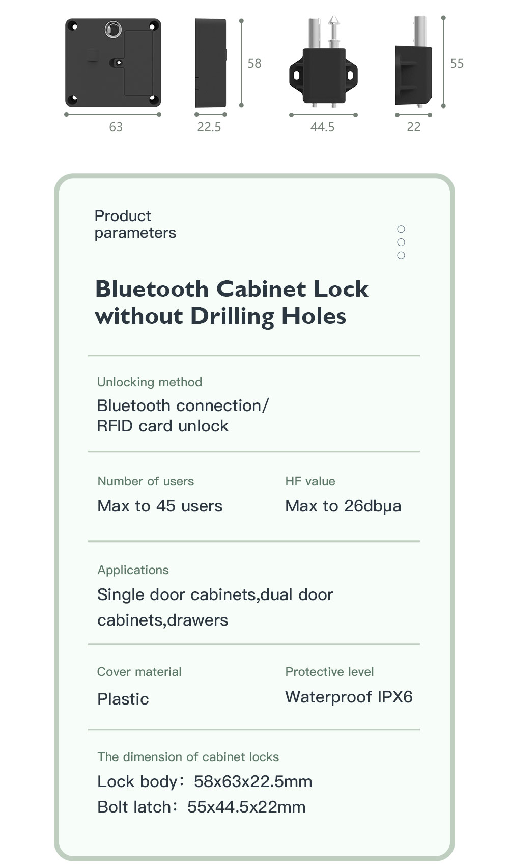 rfid cabinet lock