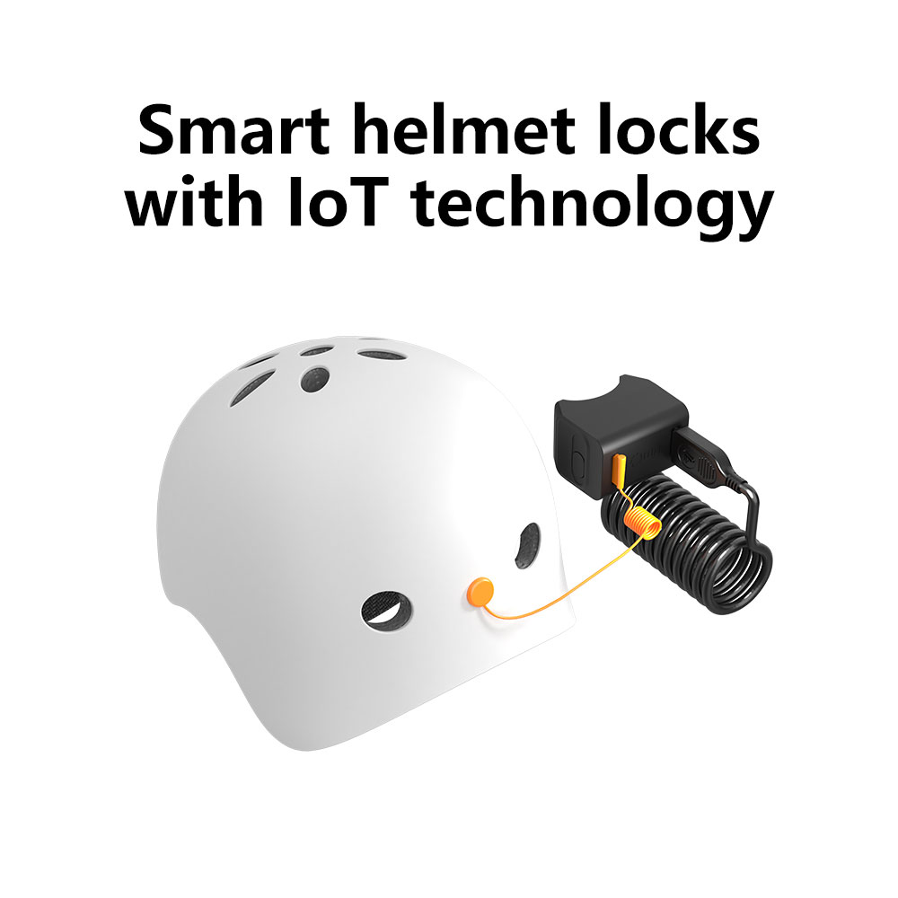 Electric Bike Share Helmet Locks with IoT Technology