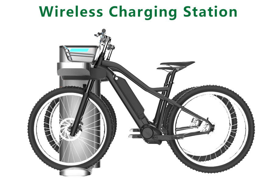 Electric bicycle charging station