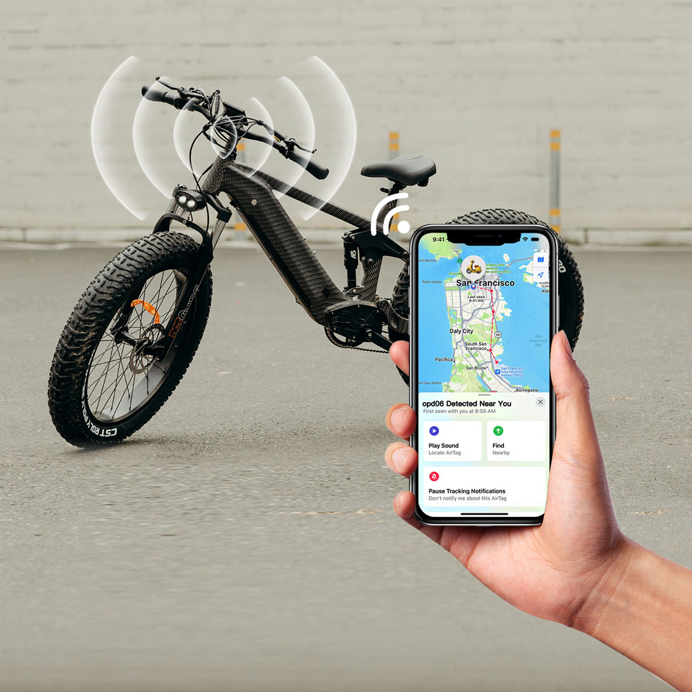 OPD03S Smart Tracker Works with Find My for Positioning and Tracking