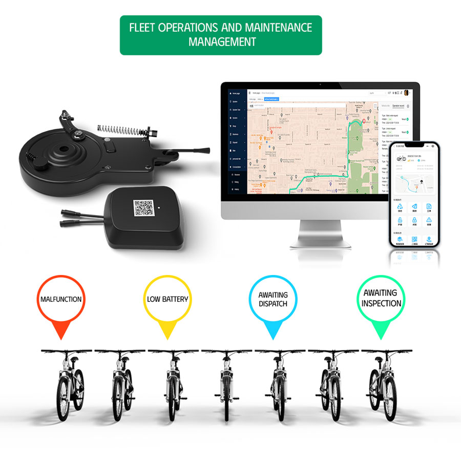 136 IoT Device and Hub Lock for Ebikes Rental Business