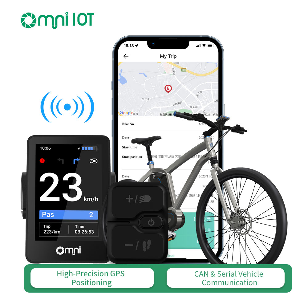 OMNI New Electric Bike Display with IoT Functions