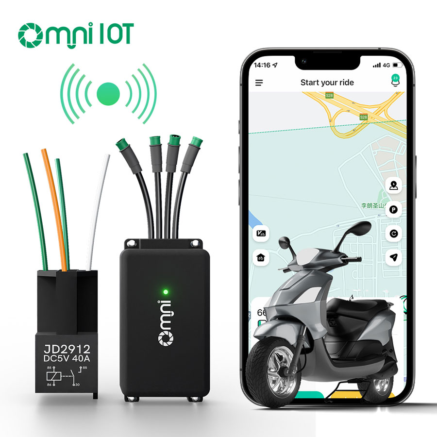 IoT Device with Relay: Auto Unlock & Lock, Real-time Tracking for E-Mopeds